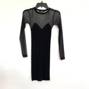 Bershka black mini dress